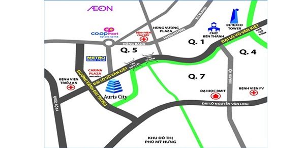 Dự án khu căn hộ Auris City – Quận 8 vi tri can ho auris city 600x291 - Dự án khu căn hộ Auris City – Quận 8