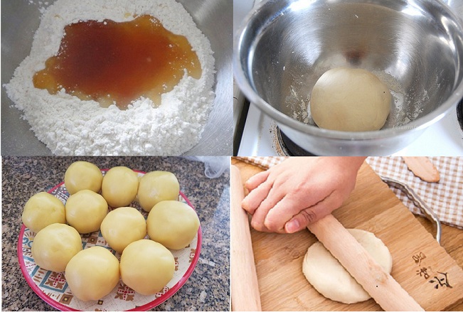 cac buoc lam vo banh nuong - Cách làm bánh nướng trung thu chuẩn vị mẹ làm cho chị em mới học nghề