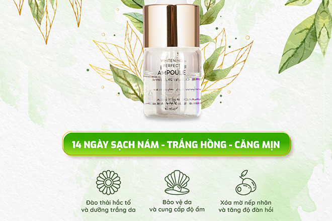 Serum whitening perfect ampoule - Điểm danh top 4 sản phẩm trị nám tàn nhang hiệu quả nhất hiện nay