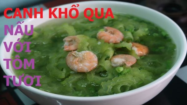 Canh tôm khổ qua