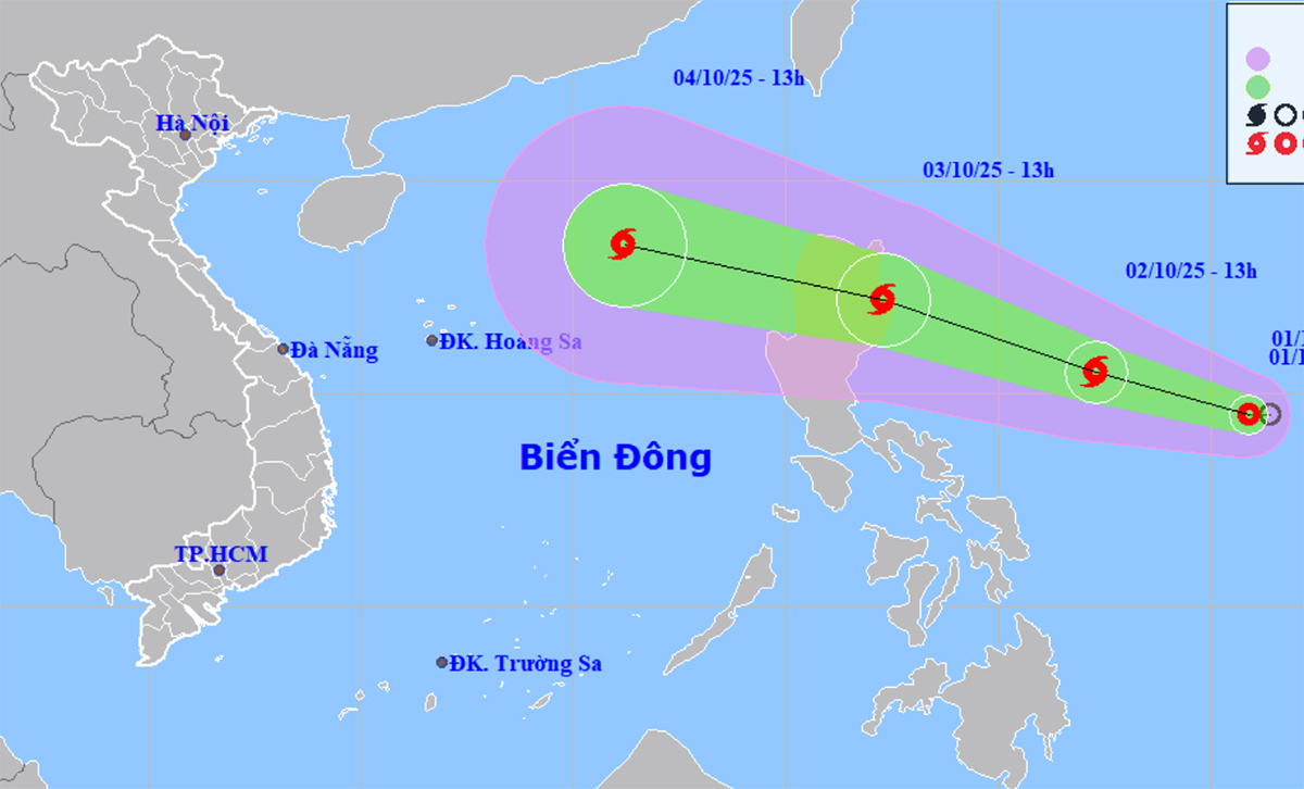 Dự Báo Thời Tiết Hôm Nay 2/10: Áp thấp nhiệt đới mạnh thành bão số 11, hướng về vịnh Bắc Bộ
