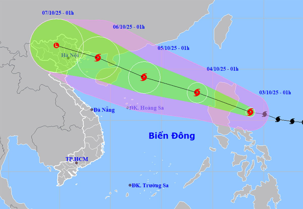 bao matmo 06282646 - Dự Báo Thời Tiết Hôm Nay 3/10: Bão Matmo tiến vào Biển Đông, gió giật cấp 15
