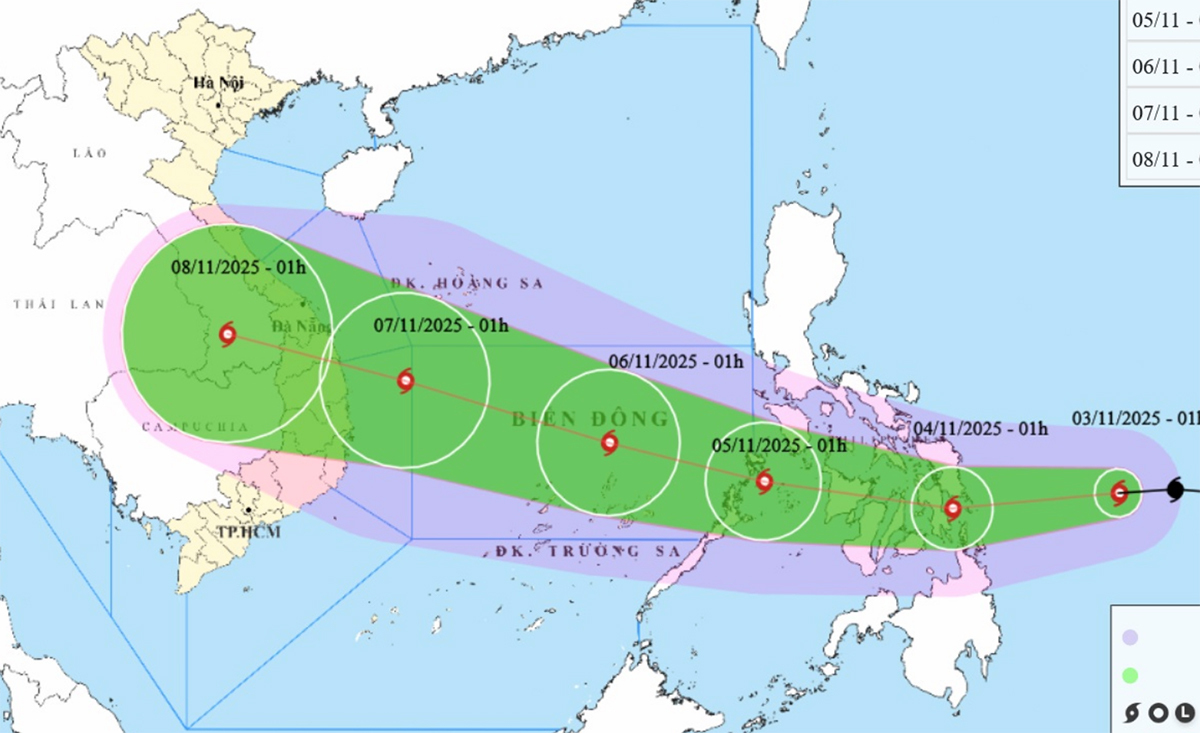 bao kalmaegi 06391147 - Dự Báo Thời Tiết Hôm Nay 3/11: Miền Trung Mưa Lũ Nguy Hiểm, Bão Kalmaegi Chuẩn Bị Vào Biển Đông